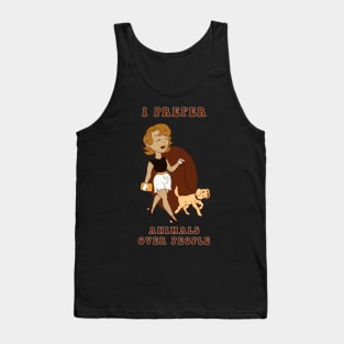 Old Style Cartoon pin up - Animals over people Tank Top